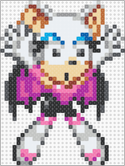 rogue the bat sprite (death) - beige,gray,pink,cute,kawaii,video game,sonic the hedgehog,furry,animal,animals,sega