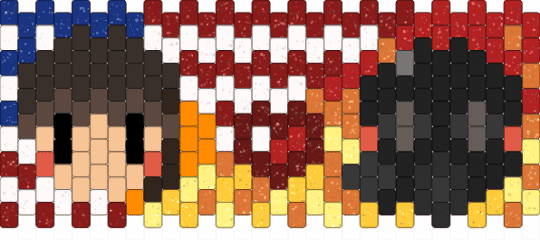 pyroscout cuff - brown, orange, pyro, red, scout, ship, shooter, team fortress 2, tf2, valve, video game, yellow