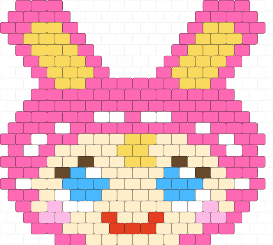official 2008 mezzo piano aquabeads set (aq-s09) (1) - 2000s y2k, animal animals, beige, bunny rabbit, cute kawaii, cutecore kawaiicore, decora colorful, pink