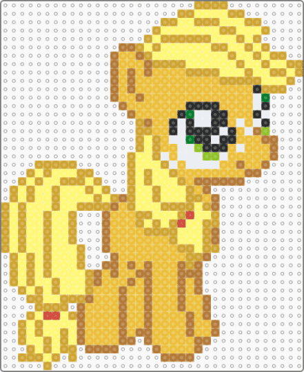 filly applejack - yellow,orange,mlp,my little pony,apple jack