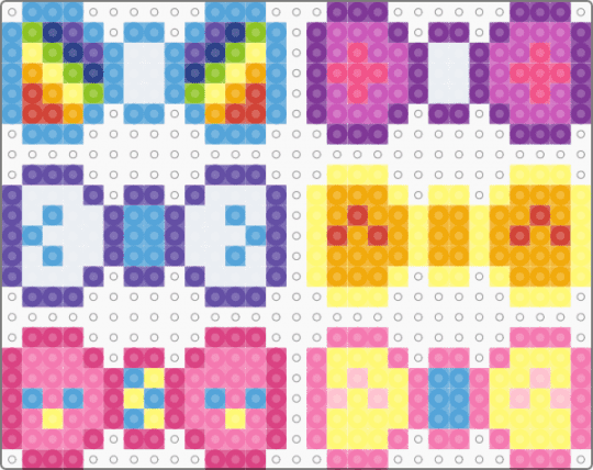 mlp mane six bows (glue to hairclip :3) - light blue,pink,yellow,twilight sparkle,rainbow dash,pinkie pie,applejack,apple jack,rarity flutter shy,my little pony accessory,fluttershy accessories