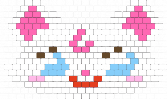 official 2008 mezzo piano aquabeads set (aq-s09) (3) - 2000s y2k, animal animals, cute kawaii, cutecore kawaiicore, decora colorful, kitty cat kitten, light blue, pink, white