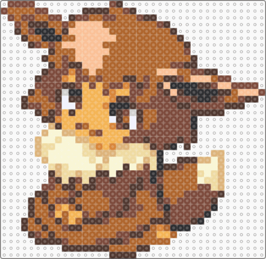 moemon: eevee (v2) - 2000s, anime, brown, cute kawaii, eeveelution, nintendo, pokemon, tan, video game, y2k