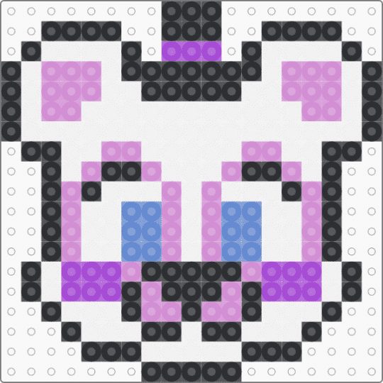 funtime freddy charm - charms, cute kawaii, five nights at freddys, fnaf, furry, keychain, pink, video game, white