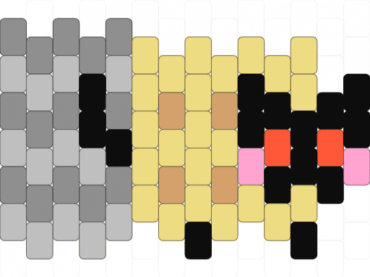 (remix) tac nayn charm - animal, beige, cute, evil, gray, kitten, kitty, nyan cat, tac nyan, yellow