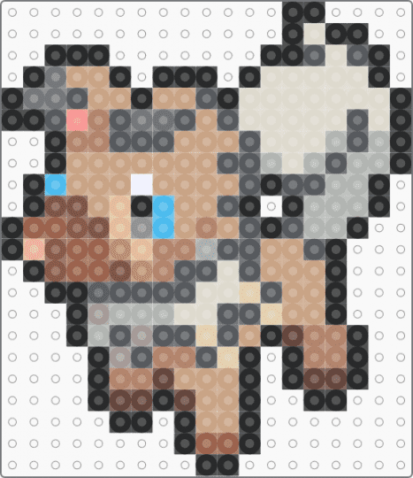 accurate rockruff box sprite - animal animals, beige, games, gray, keychain, nintendo, pokemon, puppy dog, small charm charms, video game