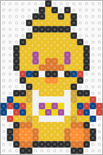 mini withered chica - yellow,orange,small,tiny,charm,keychain,fnaf,five nights at freddys,video game,easy
