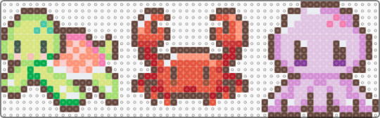 turtle, crab, octopus - brown,pink,red,sea creatures,animals,animal,sea creature,cute,kawaii,beach,charm