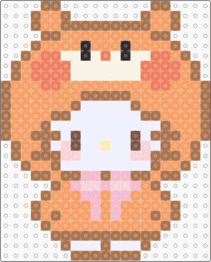 hello kitty hamster costume - animal, animals, cute kawaii, kitten, kitty cat, orange, sanrio, tan