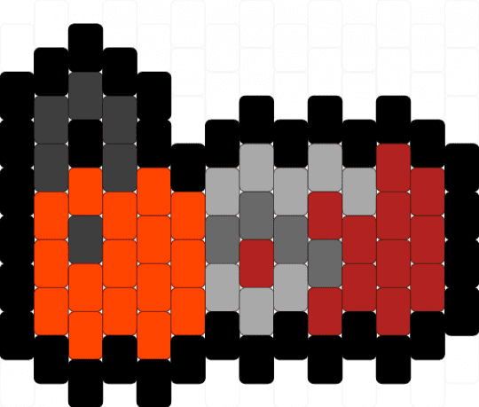 (remix) bloody chainsaw charm outline ver - blood, chain saw, gore, halloween, horror, red, scary, spooky, weapon