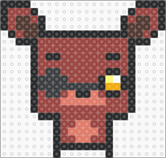 chibified foxy - red,fnaf,five nights at freddys,keychain,mini