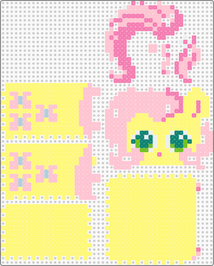 (mlp drawer set) fluttershy box (check desc for assembly) - pink,yellow,my little pony,chest,3d,cute,kawaii,decor,decoration,flutter shy