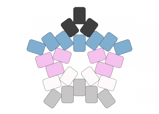 it/its flag star - it its, lgbt, lgbtq, lgbtqia, light blue, pink, pride, trans gender, transgender