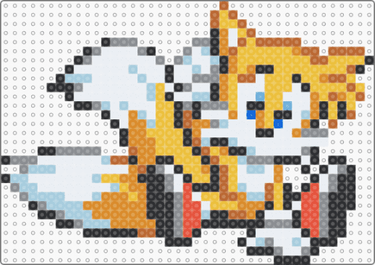 tails kitty sit :3 - colorful, gray, light blue, miles prower, orange, sonic the hedgehog, video game
