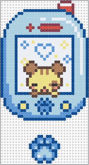tamagotchi pup dangler - blue,light blue,cute,kawaii,animal,puppy dog,toy,electric,paw