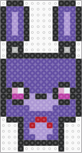 chibified bonnie - purple,fnaf,five nights at freddys,keychain,mini