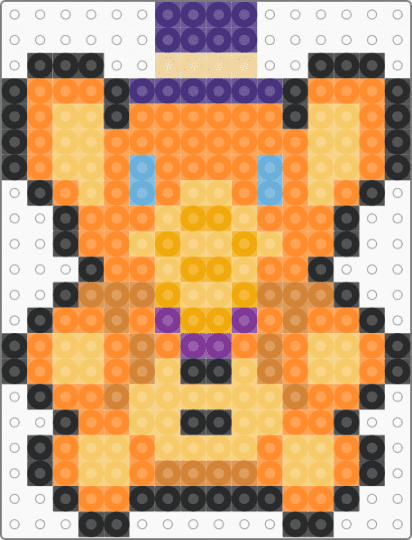 mini orville - charm, easy, five nights at freddys, fnaf, keychain, orange, small, tiny, video game, yellow