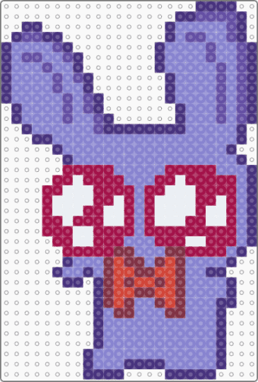 fat little bean bonnie - blue, five nights at freddys, fnaf, purple, video game