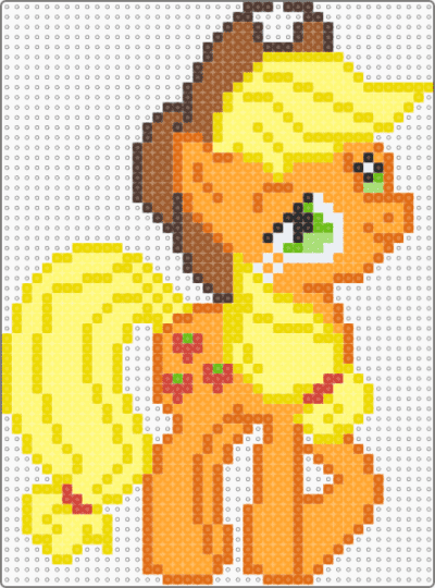 applejack - orange,yellow,cartoon,animal,mlp,my little pony,horse