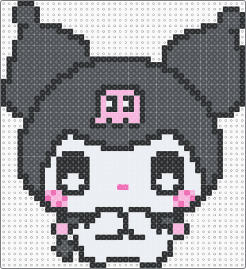shy kuromi - gray,sanrio,hello kitty,cute,kawaii,bunny,rabbit