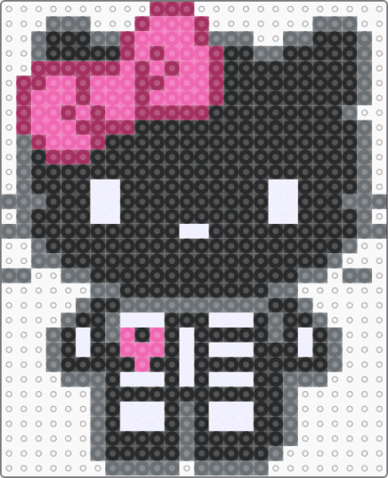 skelekitty - black, cute kawaii skeleton, edgy, gray, halloween scenemo, hello kitty sanrio, horror skull, kitty kitten horror, pink, scene emo skulls