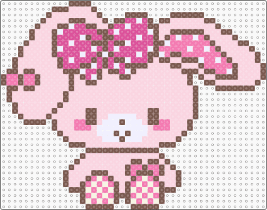 sitting bonbonribbon - animal animals, bunny rabbit, cute kawaii, cutecore kawaiicore, decora, pink, sanrio, tan