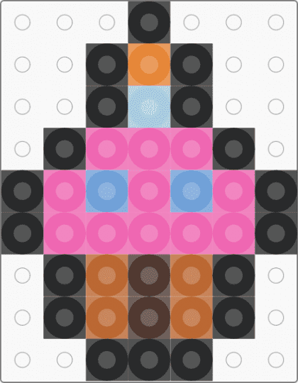 mini toy cupcake - black,pink,tan,small,tiny,charm,keychain,fnaf,five nights at freddys,video game,easy