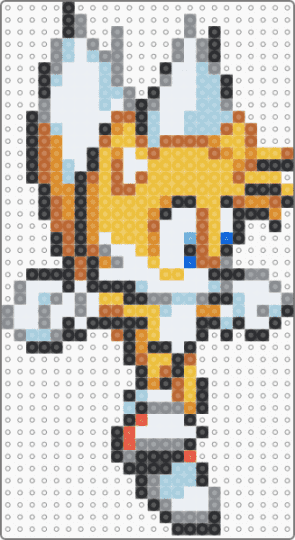 tails jump - gray, light blue, miles prower, sonic the hedgehog, tan, video game, yellow