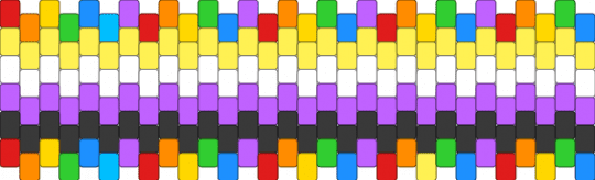 non-binary rainbow outline cuff - colorful, enby, gender, lgbt, lgbtq, lgbtqia, non binary, pink, pride, yellow