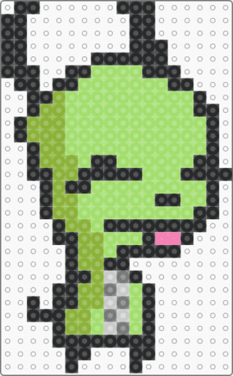 gir goes blehhh - animated, animation, cartoon, green, invader zim, nickelodeon, puppy dog, tv show