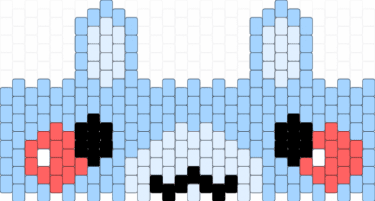 (remix) toy bonnie cuff - animal, bunny rabbit, cute, five nights at freddys, fnaf, light blue, video game