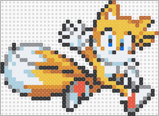 heya tails - colorful, gray, light blue, miles prower, orange, sonic the hedgehog, video game