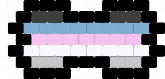it/its flag bone outline ver - black, it its, lgbt, lgbtq, lgbtqia, light blue, pink, pride, pronouns, trans gender, transgender