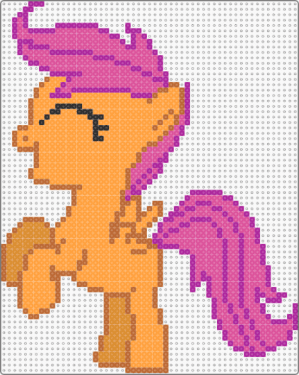 scootaloo - mlp, my little pony, orange, pink