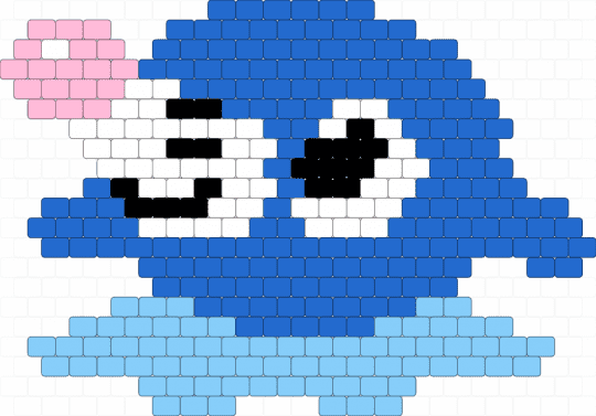 popplio - animal animals, blue, cute kawaii, games, panel wall decor, pokemon, seal seals