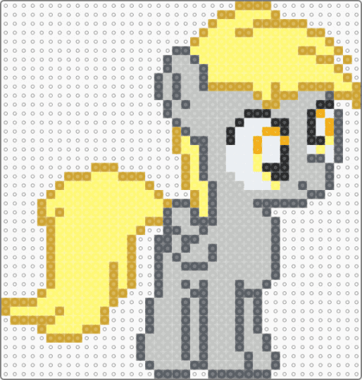 filly derpy :3 - yellow,beige,mlp,my little pony,derpy hooves