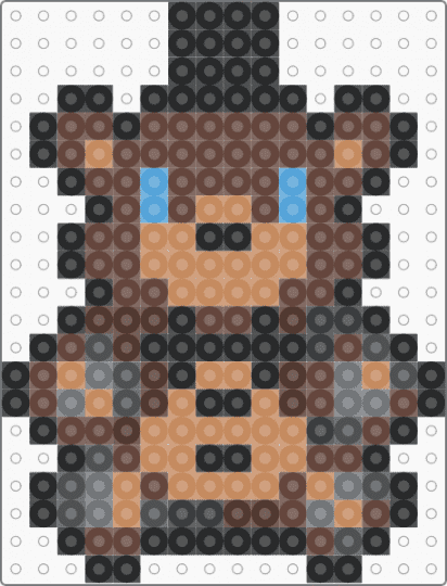 mini withered freddy - brown,tan,small,tiny,charm,keychain,fnaf,five nights at freddys,video game,easy