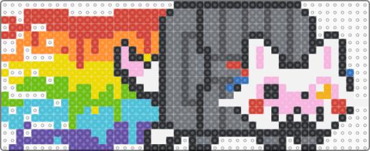 mangle fnaf nyan cat :3 - 2010s, five nights at freddys, fox, gray, internet, light blue, nostalgia, pirate, red, video game