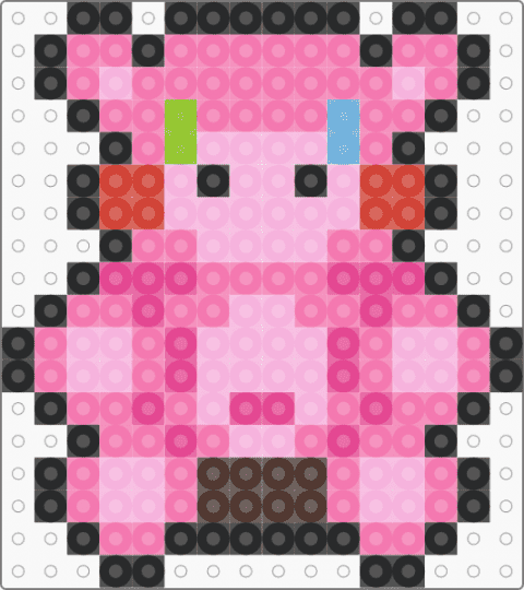mini pigpatch - charm, easy, five nights at freddys, fnaf, keychain, pink, small, tiny, video game