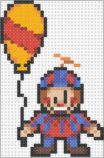 balloon boy sprite by tging - red,orange,fnaf,five nights at freddys,video game