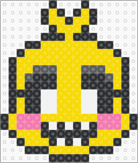 beakless toy chica charm - charms, cute kawaii, five nights at freddys, fnaf, furry, keychain, video game, yellow