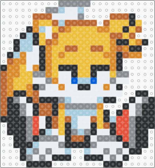 tails - gray, miles prower, orange, sonic the hedgehog, tan, video game, yellow