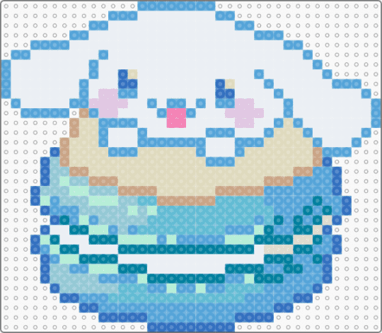 macaroon cinnamoroll - light blue,beige,cinnamonroll,cinnamon roll,cute,kawaii,puppy dog,macaron,sanrio,hello kitty