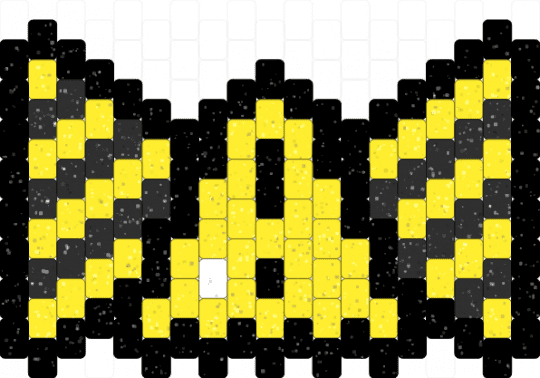 caution sign bow for hairclip - accessory, beware tech popup, error, robot, scene bowtie, scenemo, warning triangle, wearable, yellow