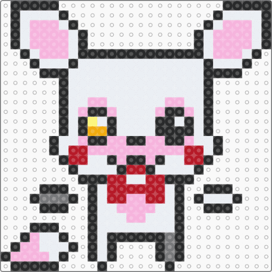 mangle/toy foxy dangler :3 - five nights at freddys, fnaf, furry, keychain, pink, red, video game, white