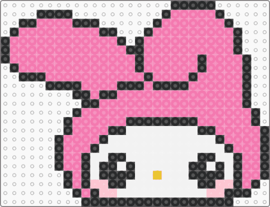 melody charm - pink,hello kitty,sanrio,cute,kawaii,keychain,rabbit,bunny,animal