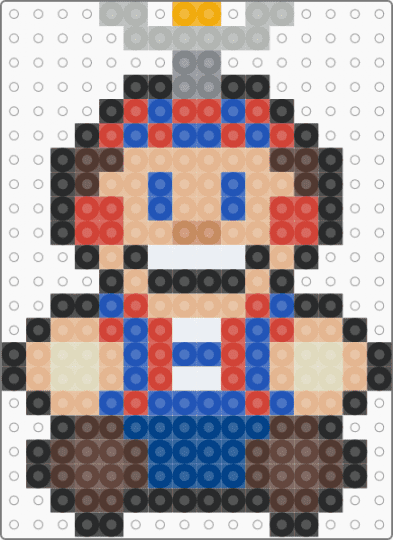 mini balloon boy - red,blue,brown,beige,small,tiny,charm,keychain,fnaf,five nights at freddys,video game,easy