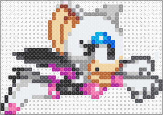 rogue the bat sprite (glide) - animal, animals, beige, cute, furry, gray, kawaii, pink, sega, sonic the hedgehog, video game