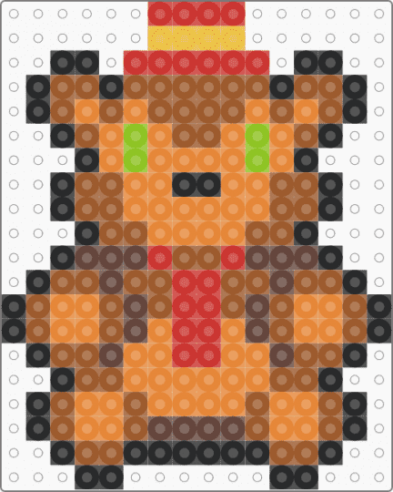 mini nedd bear - tan,orange,small,tiny,charm,keychain,fnaf,five nights at freddys,video game,easy