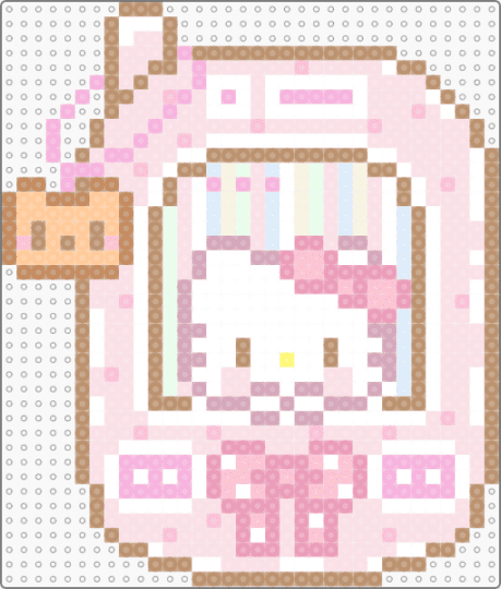 hello kitty cellphone - beige, cute kawaii, cutecore kawaii core, kitty cat kitten, old tech technology, pink, sanrio, white